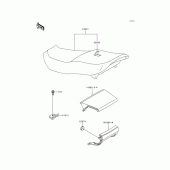 Схема вузла: Сидіння для Kawasaki ZX600 Ninja ZX-6