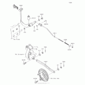 Схема вузла: Лапка гальма для Kawasaki KLX110 KLX110
