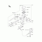 Схема вузла: Clutch master cylinder для Kawasaki VN1600 VN1600 Classic