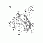 Схема узла: Крепление двигателя для Kawasaki ZX1000 Z1000SX ABS