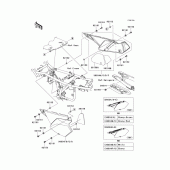 Схема вузла: Side covers/chain cover(1/2)(tcf/tdf) для Kawasaki KLX250 KLX250S
