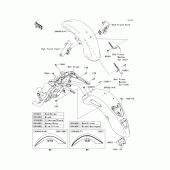 Схема вузла: Fenders(1/2) для Kawasaki VN1700 Vulcan 1700 Nomad