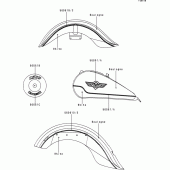 Схема узла: Decals(bouloge/white) для Kawasaki VN1500 VN1500 Classic