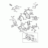 Схема узла: Cowling(1/3) для Kawasaki ZX600 GPX600R