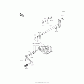 Схема узла: Переключатель передач для Kawasaki ZX1400 Ninja ZX-14R ABS