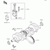 Схема вузла: Колінчастий вал для Kawasaki ZR750 Zephyr