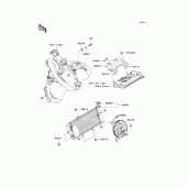 Схема узла: Радиатор для Kawasaki ER400 ER-4N