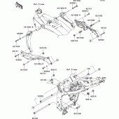 Схема вузла: Кріплення для Kawasaki ZR750 Z750