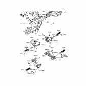 Схема вузла: Підніжки для Kawasaki EX300 Ninja 300 ABS