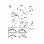 Схема узла: Крыло для Kawasaki VN400 Vulcan Classic