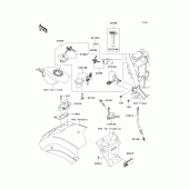 Схема вузла: Замок запалювання для Kawasaki VN900 Vulcan 900 Custom