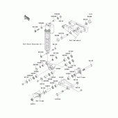 Схема вузла: Suspension для Kawasaki KX250/ KX252 KX250