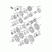 Схема узла: Трансмиссия для Kawasaki ZX750 Ninja ZX-7RR