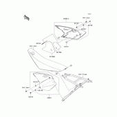 Схема вузла: Side covers для Kawasaki KX250/ KX252 KX250F