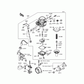 Схема узла: Карбюратор для Kawasaki KLX150 KLX150L