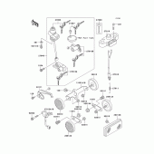 Схема вузла: Ignition switch/locks/reflectors для Kawasaki EJ650 W650