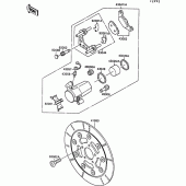 Схема узла: Front caliper для Kawasaki VN1500 VN-15 SE