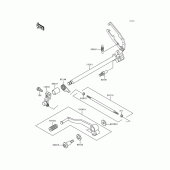 Схема вузла: Перемикач передач для Kawasaki EX250 Ninja 250