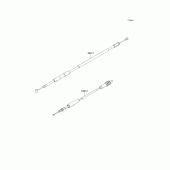 Схема узла: Тросики для Kawasaki KX250/ KX252 KX250