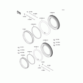 Схема вузла: Колеса (Шини) для Kawasaki EJ650 W650