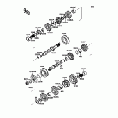 Схема узла: Трансмиссия для Kawasaki ZX750 Ninja ZX-7