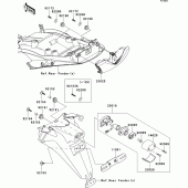 Схема вузла: Taillight(s) до Kawasaki ZX1400 ZZR1400 ABS