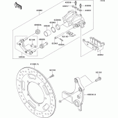 Схема узла: Задний тормоз для Kawasaki VN1700 VN1700 Voyager ABS