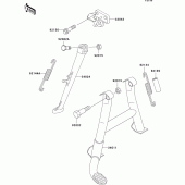 Схема вузла: Stand(s) для Kawasaki ZX600 ZZ-R600