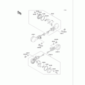 Схема узла: Поворотники для Kawasaki VN750 Vulcan 750