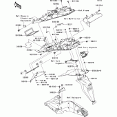 Схема вузла: Заднє крило для Kawasaki ZX1000 Ninja ZX-10R