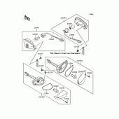 Схема узла: Поворотники для Kawasaki EX250 ZZR250