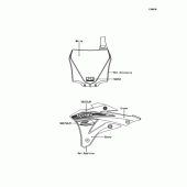 Схема вузла: Наклейка (CGF) для Kawasaki KX85 KX85