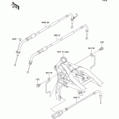 Схема узла: Тросики для Kawasaki VN1500 VN1500 Mean Streak