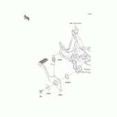 Схема вузла: Лапка гальма для Kawasaki KLE650 Versys 650 ABS