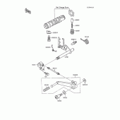 Схема вузла: Перемикач передач для Kawasaki ZX600 GPX600R