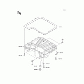 Схема вузла: Oil pan для Kawasaki ZR750 Z750R ABS