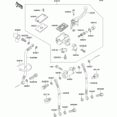 Схема вузла: Передній гальмівний циліндр Kawasaki ZX600 ZZ-R600