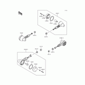 Схема узла: Поворотники для Kawasaki KL650 KLR650