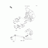 Схема узла: Переключатель передач для Kawasaki KLX250 D-Tracker X