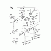 Схема вузла: Передній гальмівний циліндр для Kawasaki ZR400 ZRX