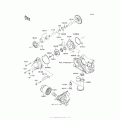 Схема узла: Масляный насос & Масляный фильтр для Kawasaki ZX1000 Ninja 1000 ABS