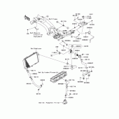 Схема узла: Труба водная для Kawasaki ZR750 Z750