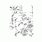 Схема вузла: Замок запалювання для Kawasaki EJ800 W800