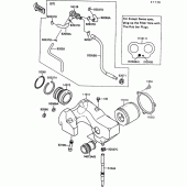 Схема узла: Воздушный фильтр для Kawasaki EN500 Vulcan 500