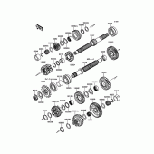 Схема вузла: Трансмісія для Kawasaki ZX1000 Z1000SX ABS