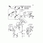 Схема узла: Замок зажигания (‾BJ250F-027236) для Kawasaki BJ250 250TR