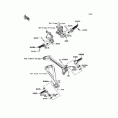 Схема узла: Подножки для Kawasaki ZX1000 Ninja ZX-10R