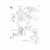 Схема вузла: Fuel injection для Kawasaki VN1500 VN1500 Mean Streak