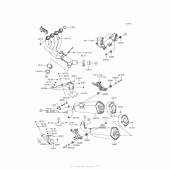 Схема вузла: Вихлопна система для Kawasaki ZX1400 Ninja ZX-14R ABS