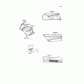 Схема вузла: Наклейки для Kawasaki ZX600 GPX600R